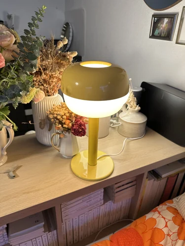 Lampe de table jaune